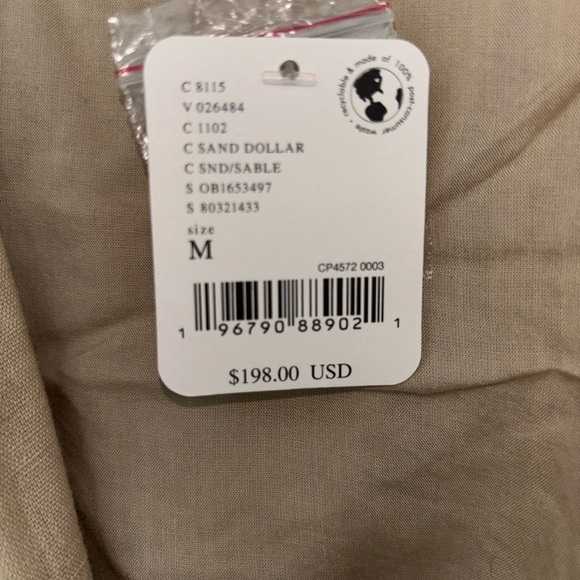 NWT. Retail $198. Size M. Free People “Rory Duster”Light Tan Trench Coat. - Picture 6 of 6